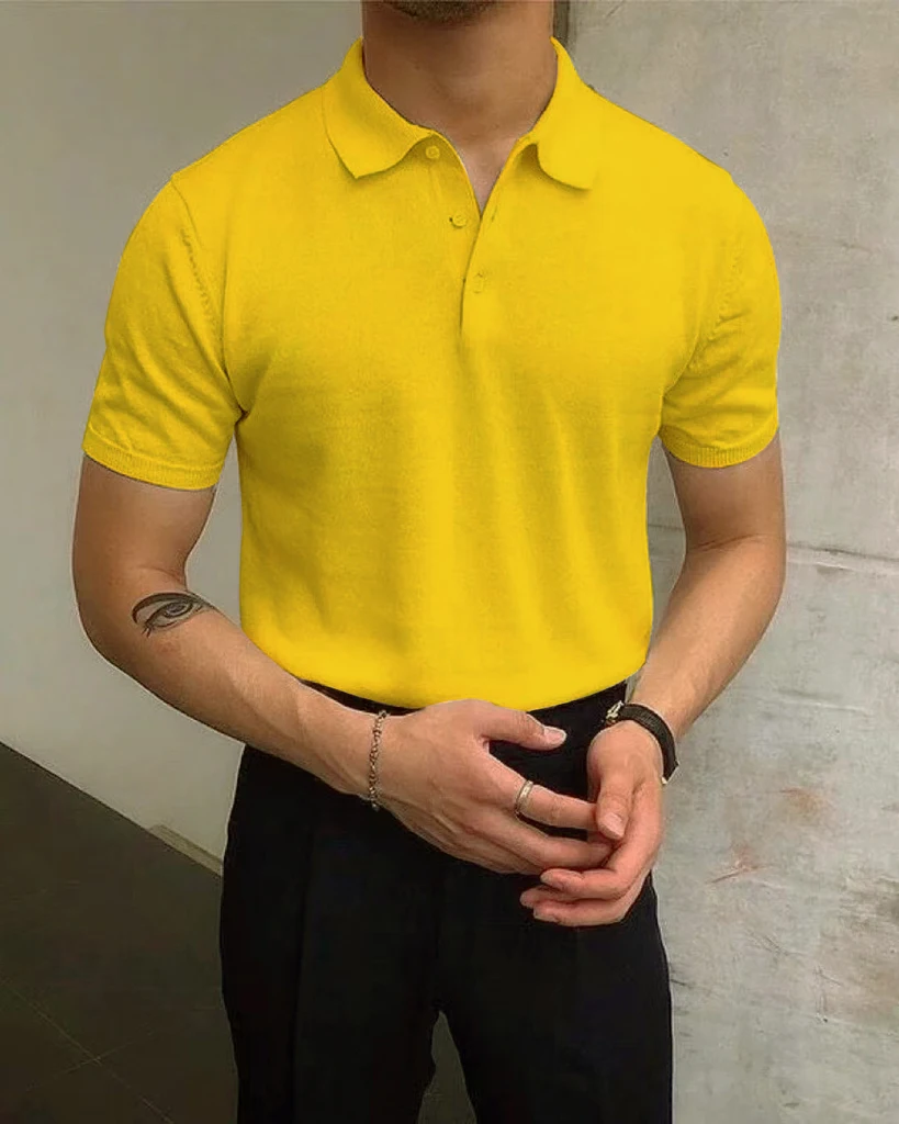 Men's Summer Casual Short Sleeve T-Shirts Fashion Solid Color V Neck Polo Tops Men's Shirts Street Fashion High Quality Clothing
Men's Summer Casual Short Sleeve T-Shirts Fashion Solid Color V Neck Polo Tops Men's Shirts Street Fashion High Quality Clothing