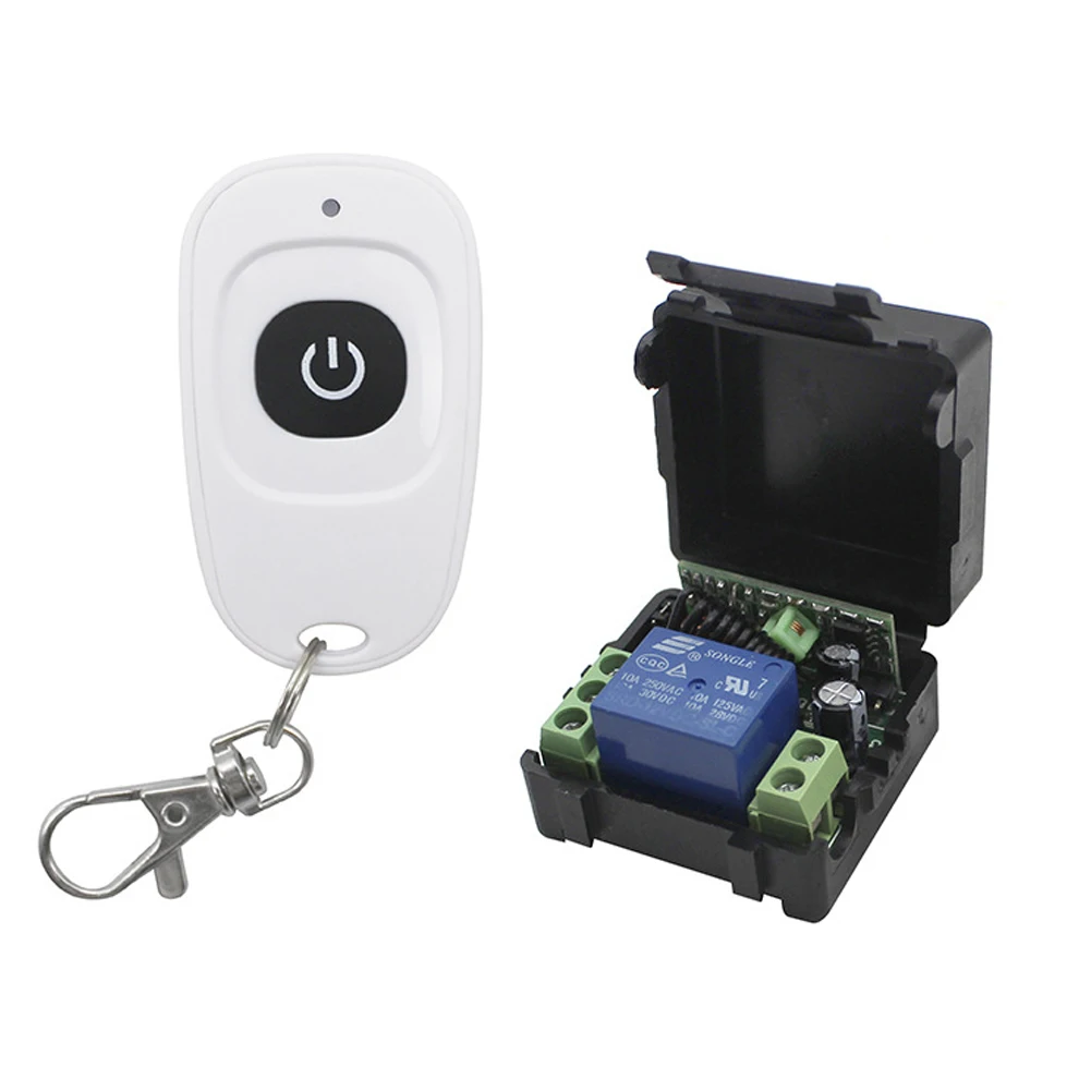 12V Relay 1CH Wireless RF Garage Door Remote Control Switch Receiver Transmitter Anti-corrosion, Moisture-proof
12V Relay 1CH Wireless RF Garage Door Remote Control Switch Receiver Transmitter Anti-corrosion, Moisture-proof