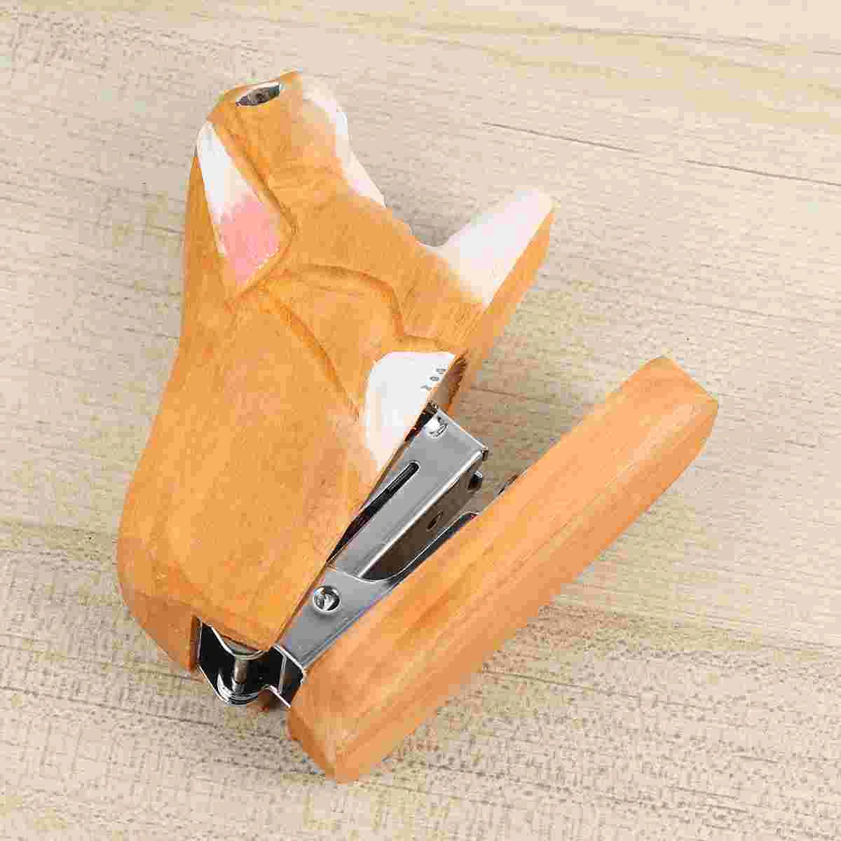 Cartoon Animals Rabbit Shape Desktop Stapler, miniature stapler Wooden Office Desktop Stapler for School manual stapling
Cartoon Animals Rabbit Shape Desktop Stapler, miniature stapler Wooden Office Desktop Stapler for School manual stapling