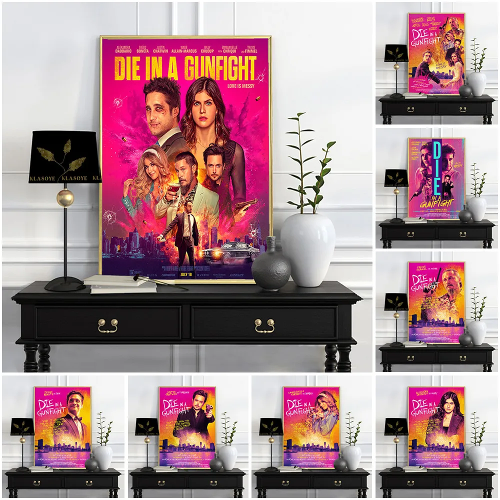 Die In A Gunfight Poster Romantic Crime Thriller Movie Print Art Canvas Painting Modern Bar Pub Club Wall Sticker Home Decor
Die In A Gunfight Poster Romantic Crime Thriller Movie Print Art Canvas Painting Modern Bar Pub Club Wall Sticker Home Decor