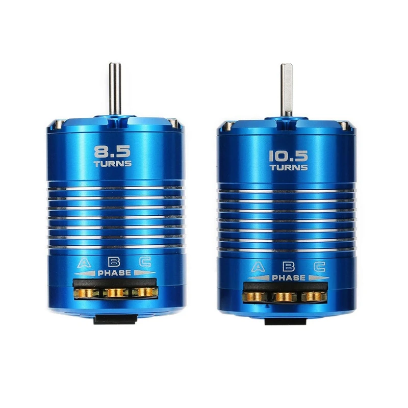 2Pcs High Efficiency 540 Sensored Brushless Motor For 1/10 RC Car Blue - 10.5T 3450KV & 8.5T 4100KV
2Pcs High Efficiency 540 Sensored Brushless Motor For 1/10 RC Car Blue - 10.5T 3450KV & 8.5T 4100KV