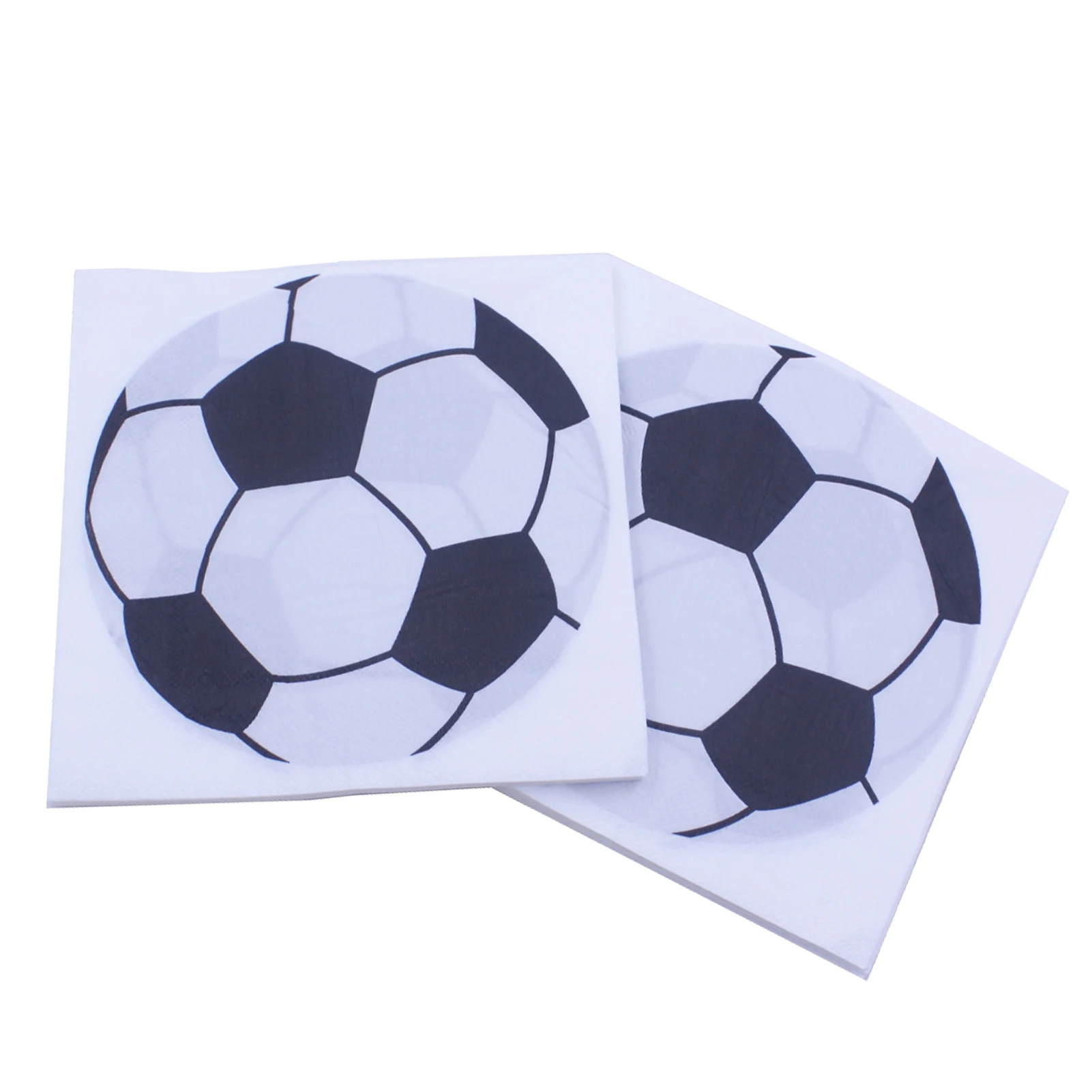 

Футбольные салфетки, квадратные бумажные салфетки с тематикой футбольного мяча, вечерние чные принадлежности для чемпионата мира 2022 года в...