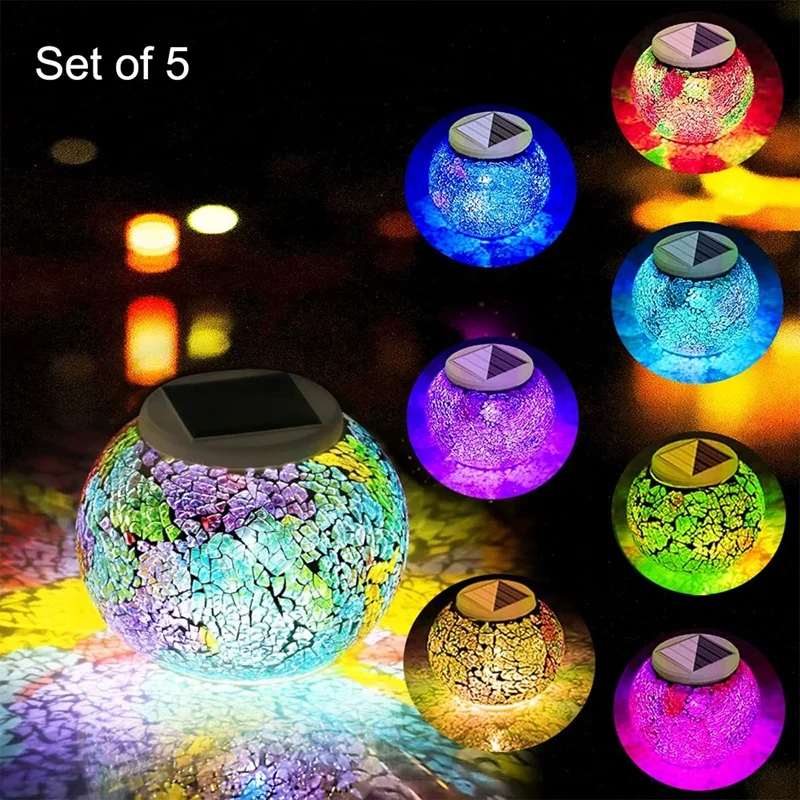 5 Pack Solar Panel Top Replacement For Table Lights, Color Changing Solar Mosaic Glass Lantern Replacement Light
5 Pack Solar Panel Top Replacement For Table Lights, Color Changing Solar Mosaic Glass Lantern Replacement Light