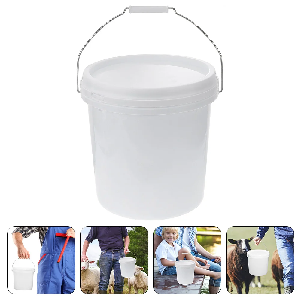 

Toy Food Large Capacity Bucket Long Term Water Storage Tight Container Containers Keg Dog Grade Buckets White Plastic