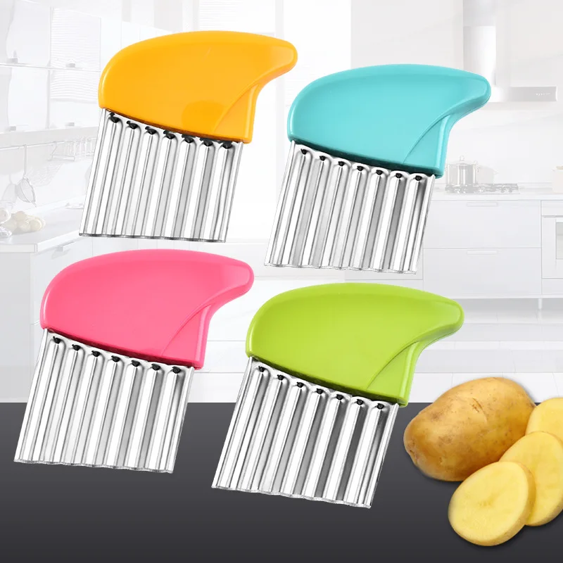 Creative potato knife, vegetable chopper, flower and chip chopper, potato chopper, wavy chip, chip wavy knife
Creative potato knife, vegetable chopper, flower and chip chopper, potato chopper, wavy chip, chip wavy knife