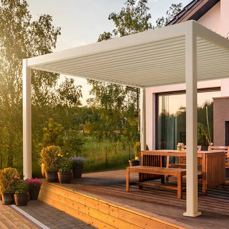 Pergola Canopy Modern Style Waterproof Customized Automatic Outdoor Garden Pergola
Pergola Canopy Modern Style Waterproof Customized Automatic Outdoor Garden Pergola