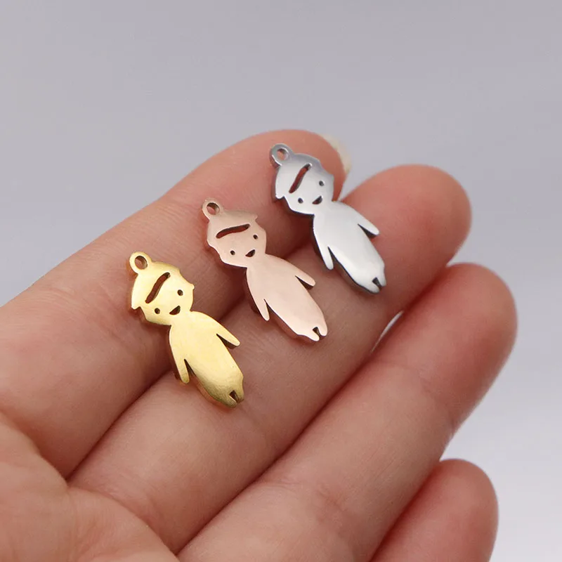 5pcs/lot 20mm Little Boy Girl Charm Pendant Stainless Steel Mirror Polished DIY Charm Jewelry Accessories
5pcs/lot 20mm Little Boy Girl Charm Pendant Stainless Steel Mirror Polished DIY Charm Jewelry Accessories