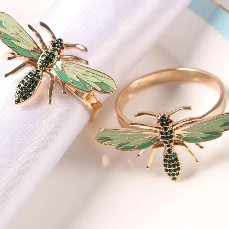 Tissue Napkin Bee Elegant Napkin Rings Decoration Dragonfly Tissue 6pcs Rings Style Honey Table Holders Table Buckle Pastoral
Tissue Napkin Bee Elegant Napkin Rings Decoration Dragonfly Tissue 6pcs Rings Style Honey Table Holders Table Buckle Pastoral