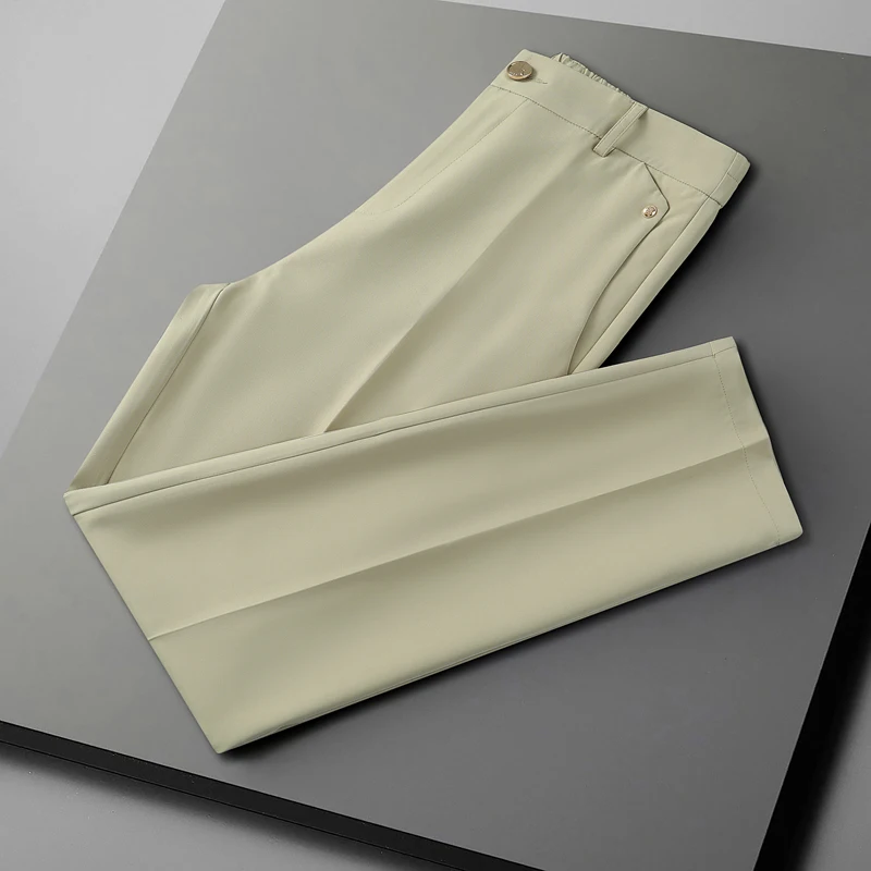 2022 New Solid Color Casual Suit Pants Men Loose Business Office Social Dress Pants Fashion Streetwear Trousers Costume Homme
2022 New Solid Color Casual Suit Pants Men Loose Business Office Social Dress Pants Fashion Streetwear Trousers Costume Homme