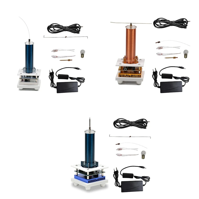 1 Set Music Tesla Coil Arc Plasma Loudspeaker Wireless Transmission Experiment Desktop Toy Model , EU Plug
1 Set Music Tesla Coil Arc Plasma Loudspeaker Wireless Transmission Experiment Desktop Toy Model , EU Plug