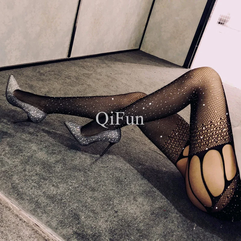 Women's Sexy Lingerie Hollow Out Pantyhose Black Tights Fishnet Mesh Nylon Long Stockings Lady Club Party Hosiery Body Stockings
Women's Sexy Lingerie Hollow Out Pantyhose Black Tights Fishnet Mesh Nylon Long Stockings Lady Club Party Hosiery Body Stockings