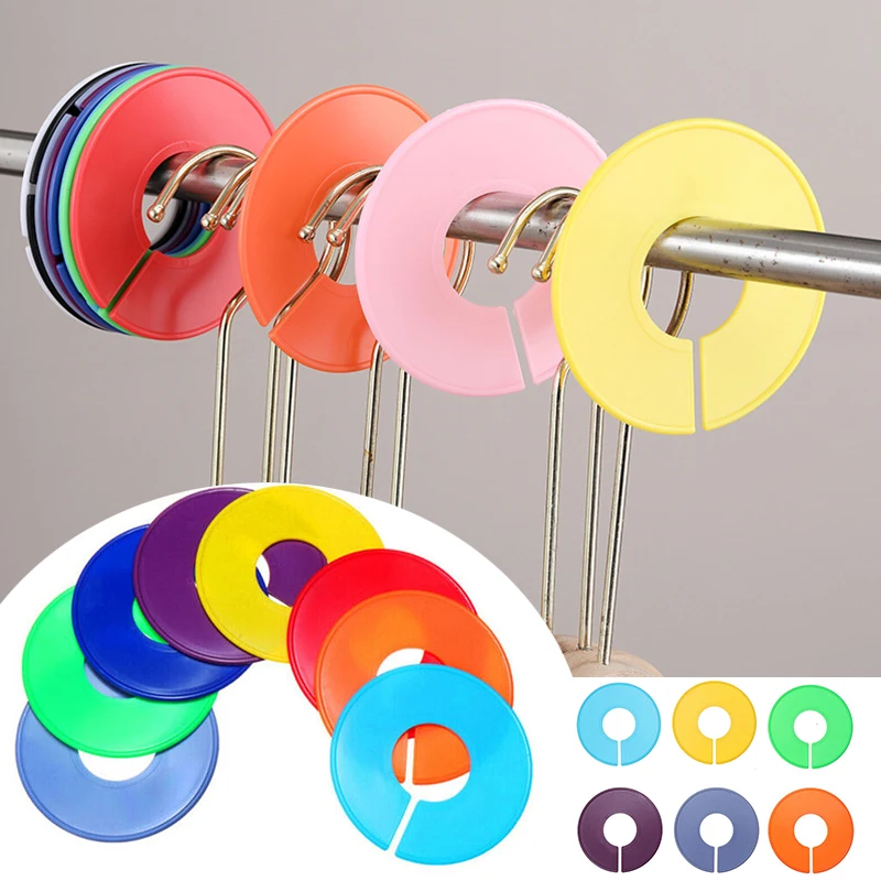 

5pcs DIY Clothing Size Dividers Round Hangers Rack Closet Dividers for Clothes Stores Home Blank Dividers Garment Size Tags