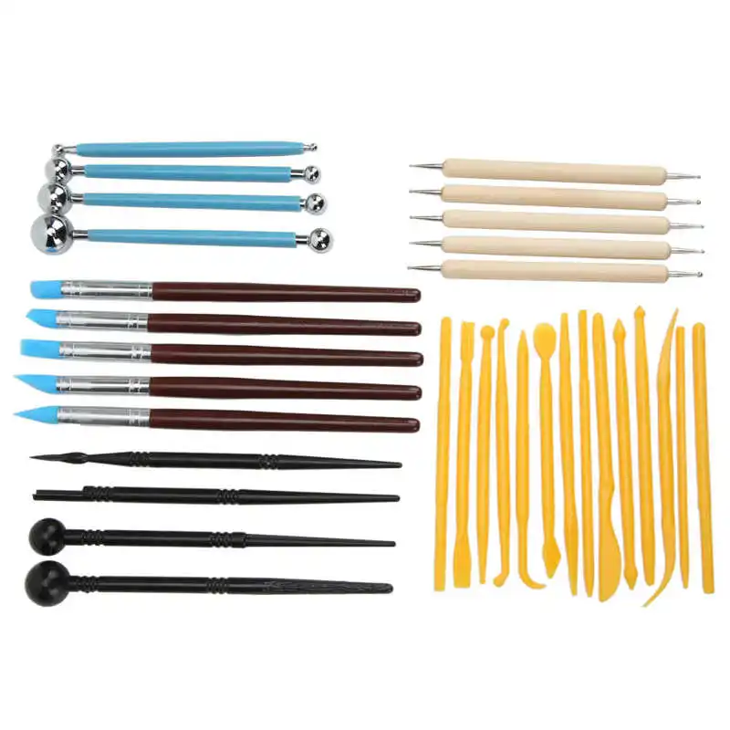 Modeling Clay Sculpting Tools Set Stainless Steel Rod Clay Sculpting Tools Kit for Shaping for Handicrafts for Carving
Modeling Clay Sculpting Tools Set Stainless Steel Rod Clay Sculpting Tools Kit for Shaping for Handicrafts for Carving