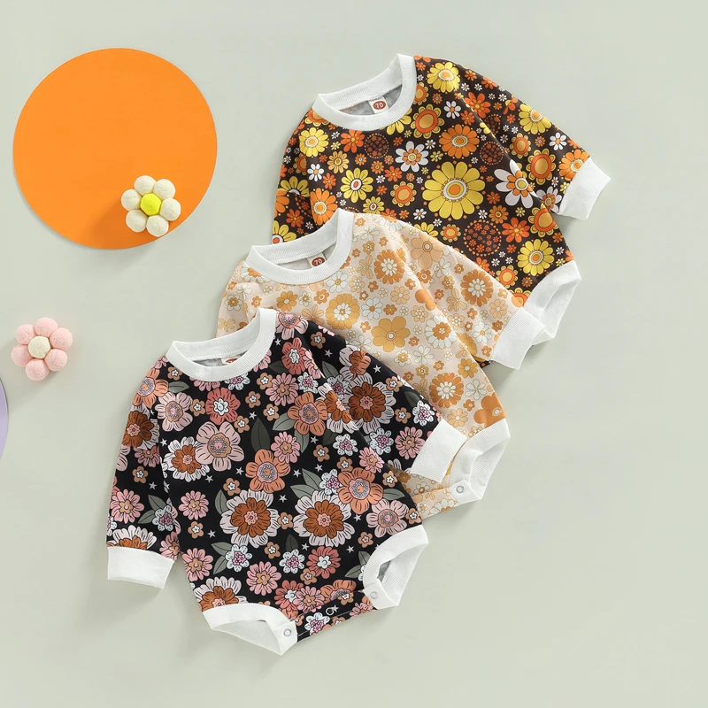 Baby Boys Girls Spring Romper Casual Long Sleeve Round Neck Floral Print Bodysuit For New Born Items Clothing
Baby Boys Girls Spring Romper Casual Long Sleeve Round Neck Floral Print Bodysuit For New Born Items Clothing