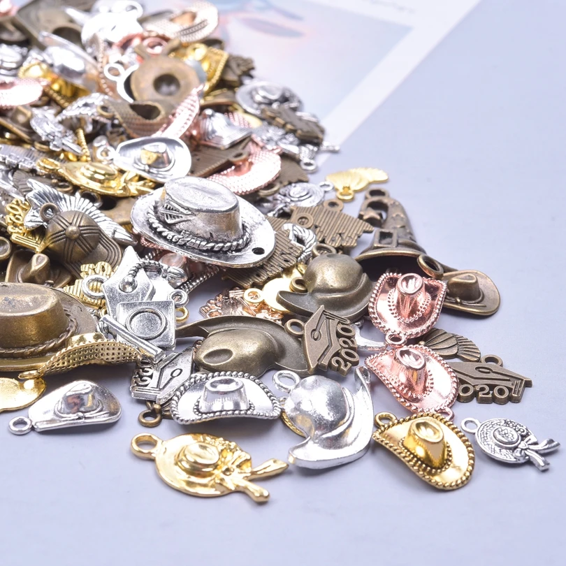 10/20/30pcs Mixed Mulitstyle Retro Punk Hat Pendants Charms for Jewelry Making Handmade Craft Cap Keychain Bracelets Materials
10/20/30pcs Mixed Mulitstyle Retro Punk Hat Pendants Charms for Jewelry Making Handmade Craft Cap Keychain Bracelets Materials
