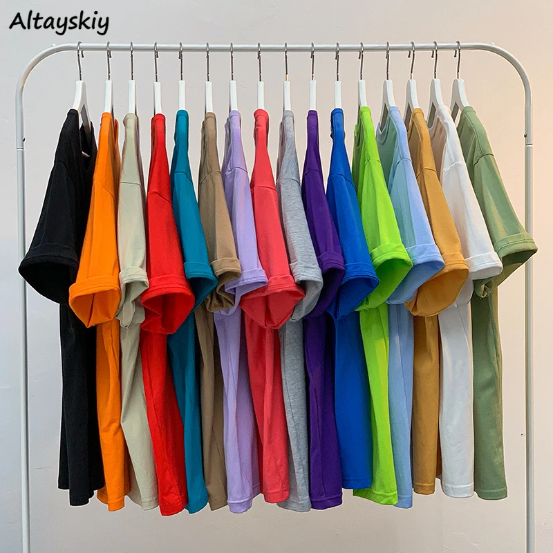 Short Sleeve T-shirts Women Spring Clothing Casual O-Neck Simple Various Colors Leisure New Arrival All-match Young Ladies Cool
Short Sleeve T-shirts Women Spring Clothing Casual O-Neck Simple Various Colors Leisure New Arrival All-match Young Ladies Cool
