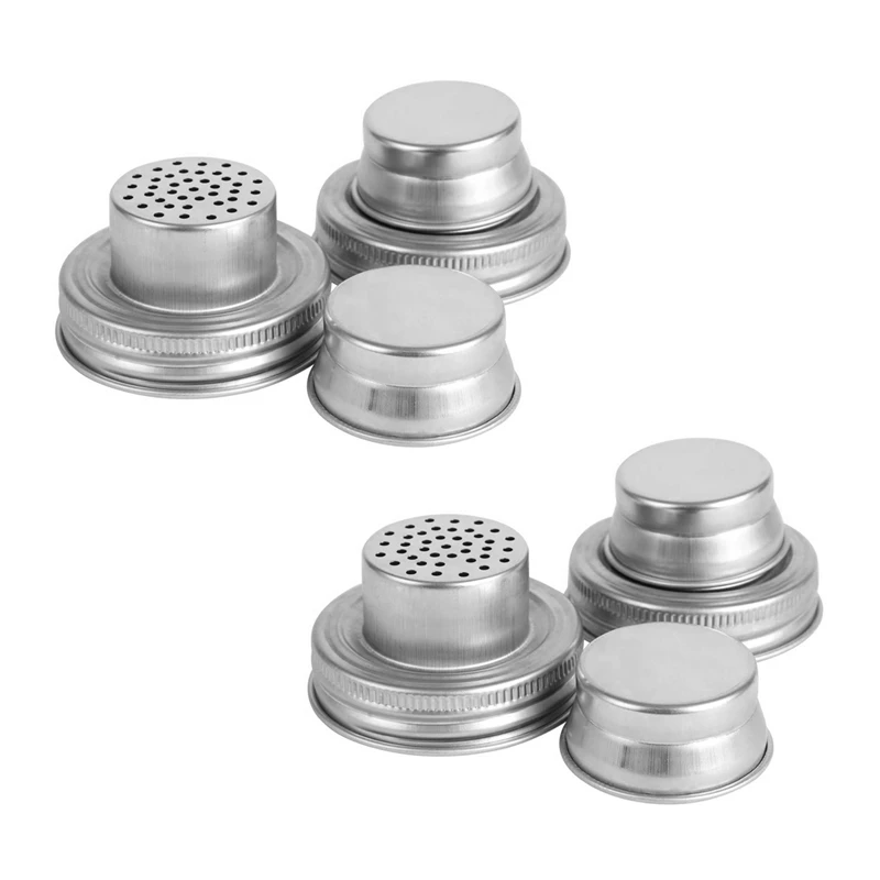 Mason Jar Shaker Lids 4 Pack Shake Cocktails Or Your Best Dry Rub - Mix Spices, Dredge Flour, Sugar & More
Mason Jar Shaker Lids 4 Pack Shake Cocktails Or Your Best Dry Rub - Mix Spices, Dredge Flour, Sugar & More