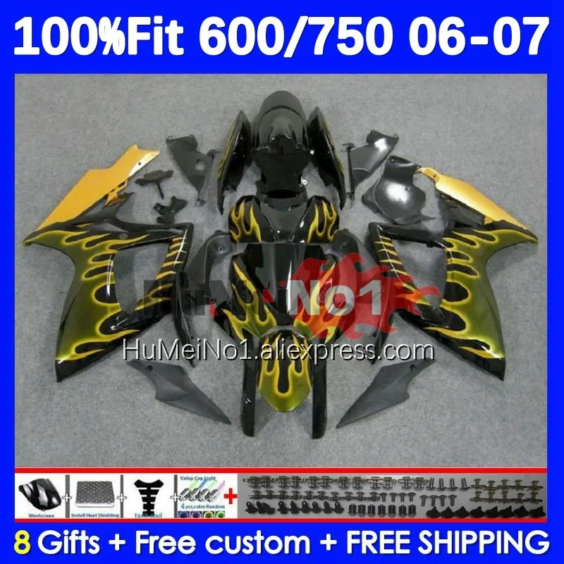 Инжекционный комплект для SUZUKI GSXR-750 GSXR 600 750 CC 16No.60 GSXR-600 K6 750CC GSXR600 GSXR750 06 07 2006 2007 обтекатель желтый blk 
Инжекционный комплект для SUZUKI GSXR-750 GSXR 600 750 CC 16No.60 GSXR-600 K6 750CC GSXR600 GSXR750 06 07 2006 2007 обтекатель желтый blk