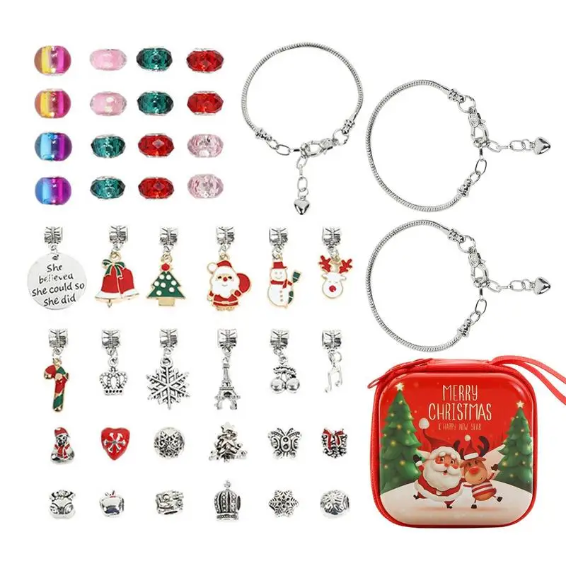Рождественские Подвески для браслетов DIY, Рождественские Подвески для рукоделия, Набор для изготовления браслетов для девочек, 3 браслета, 16...
Рождественские Подвески для браслетов DIY, Рождественские Подвески для рукоделия, Набор для изготовления браслетов для девочек, 3 браслета, 16...