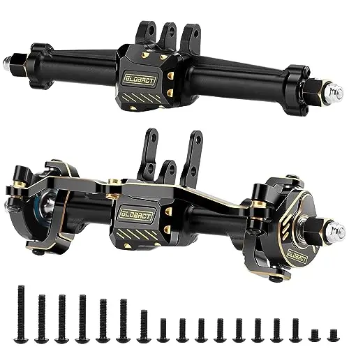 GLOBACT Brass Ackerman Angle Axle Set for 1/18 TRX4M Front Rear Axle with Brass Steering Blocks Kit RC Crawler Upgrade
GLOBACT Brass Ackerman Angle Axle Set for 1/18 TRX4M Front Rear Axle with Brass Steering Blocks Kit RC Crawler Upgrade