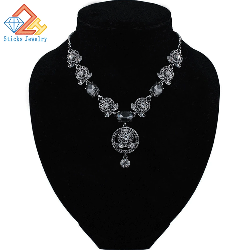 Vintage Crystal Statement Women Necklace Summer Style Chain Pendants Jewelry For Gift Party
Vintage Crystal Statement Women Necklace Summer Style Chain Pendants Jewelry For Gift Party