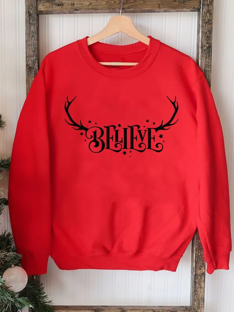 Women Fashion Deer Face Trend Cute Pullovers Clothing Printing Female Casual O-neck Merry Christmas Graphic Sweatshirts
Women Fashion Deer Face Trend Cute Pullovers Clothing Printing Female Casual O-neck Merry Christmas Graphic Sweatshirts