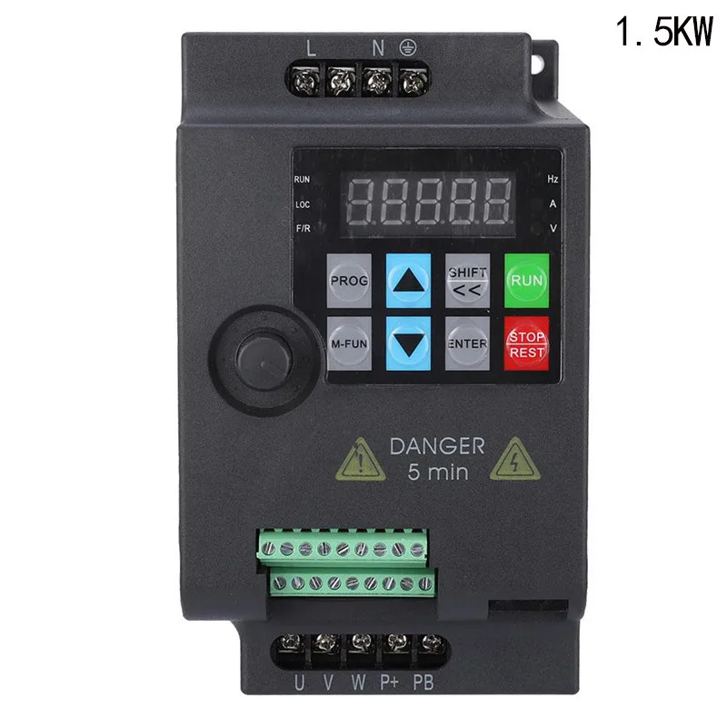 0.75KW 1-PH 220V To 3-PH 220V 4.0A VFD VARIABLE FREQUENCY DRIVE INVERTER Motor Governor Tool Single-phase General Inverter
0.75KW 1-PH 220V To 3-PH 220V 4.0A VFD VARIABLE FREQUENCY DRIVE INVERTER Motor Governor Tool Single-phase General Inverter