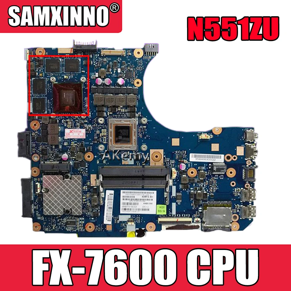 Материнская плата Akemy N551ZU FX-7600 CPU REV 2,0 для Asus N551Z N551ZU, материнская плата ноутбука N551ZU, материнская плата 100% протестирована
Материнская плата Akemy N551ZU FX-7600 CPU REV 2,0 для Asus N551Z N551ZU, материнская плата ноутбука N551ZU, материнская плата 100% протестирована