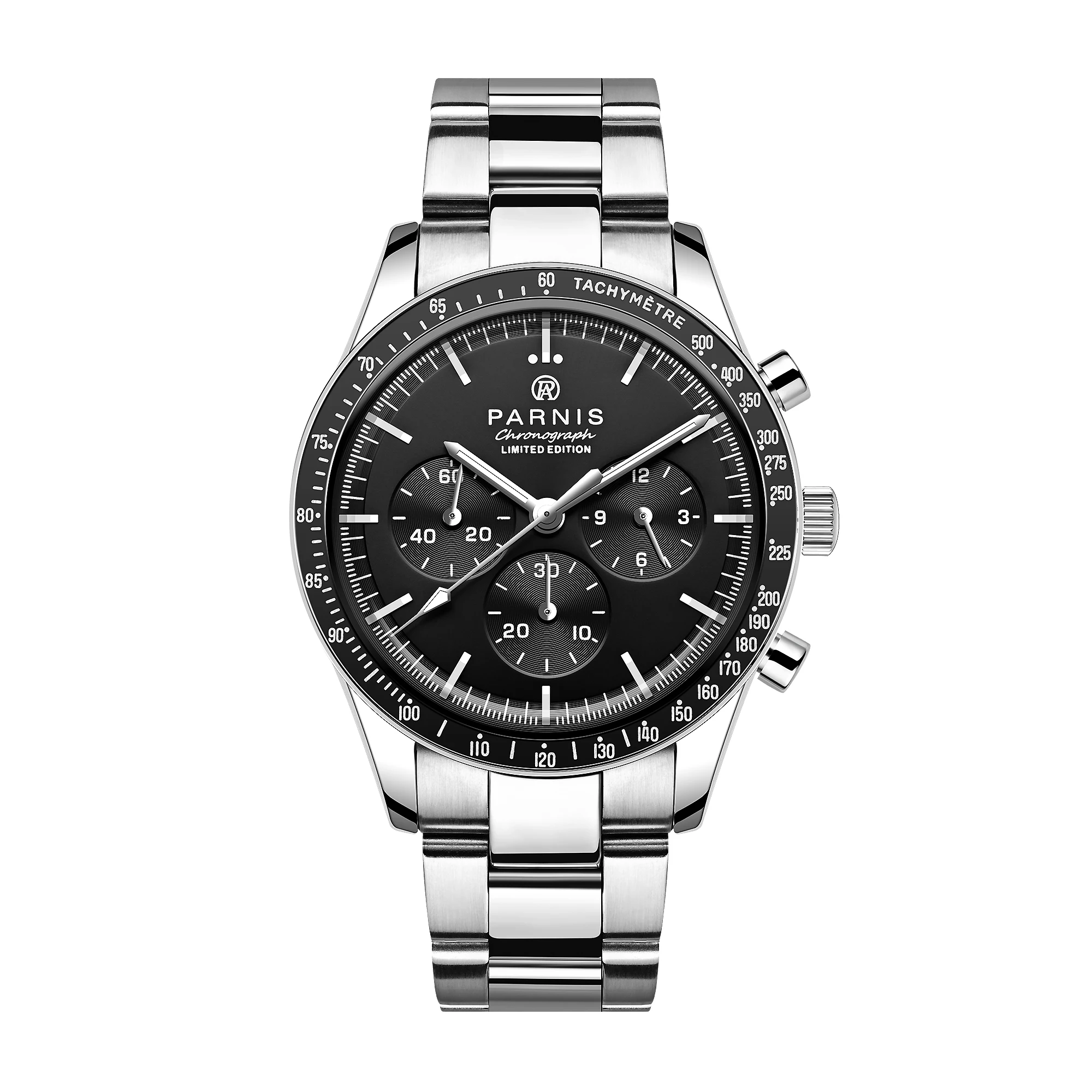 Часы наручные Parnis Мужские кварцевые с хронографом, водонепроницаемые Роскошные, с черным циферблатом 40 мм, из нержавеющей стали, 2023
Часы наручные Parnis Мужские кварцевые с хронографом, водонепроницаемые Роскошные, с черным циферблатом 40 мм, из нержавеющей стали, 2023