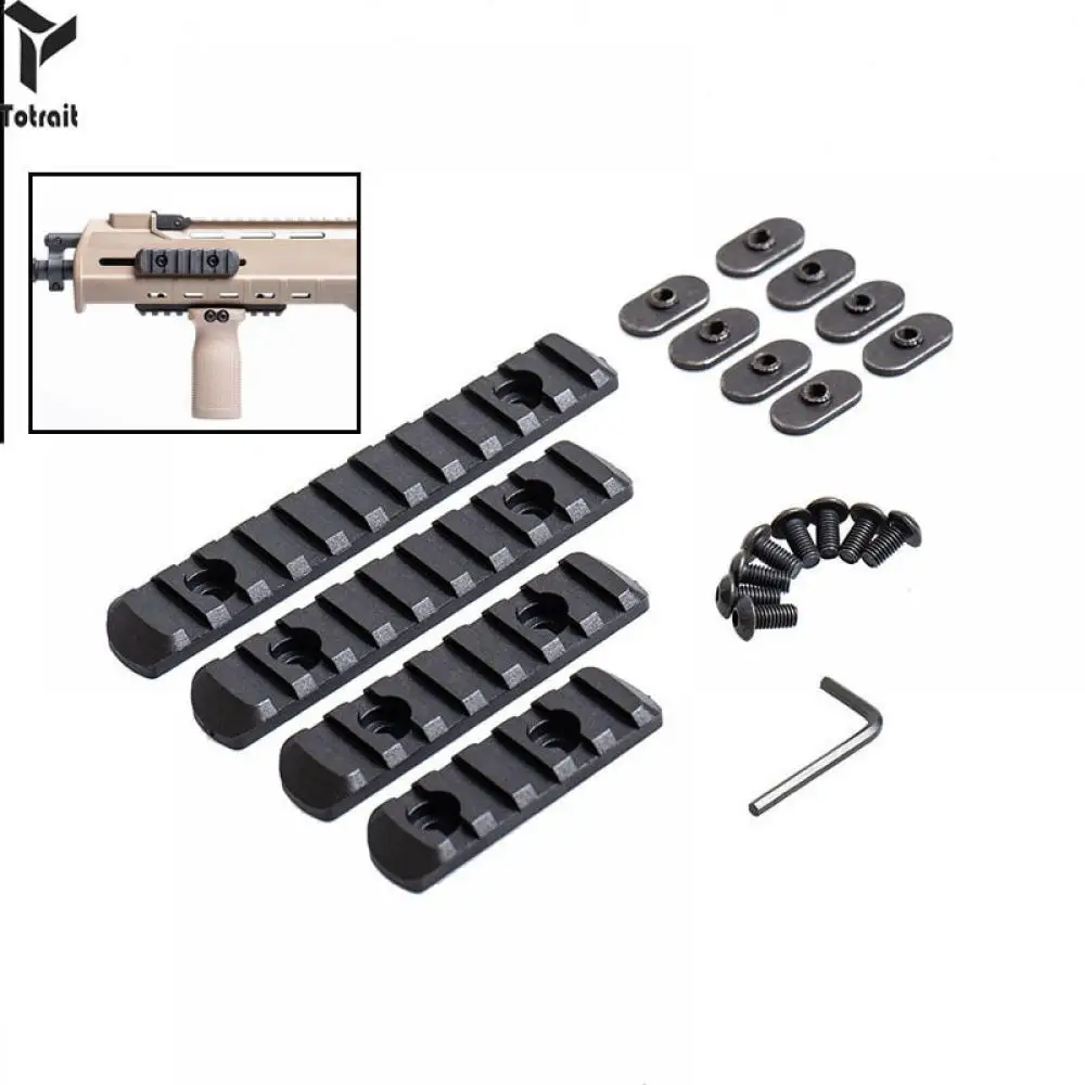 TOtrait Element 4Pcs Rifle Polymer M-LOK 20mm Picatinny Weaver Rail Section Set For Hunting Gun Accessories
TOtrait Element 4Pcs Rifle Polymer M-LOK 20mm Picatinny Weaver Rail Section Set For Hunting Gun Accessories
