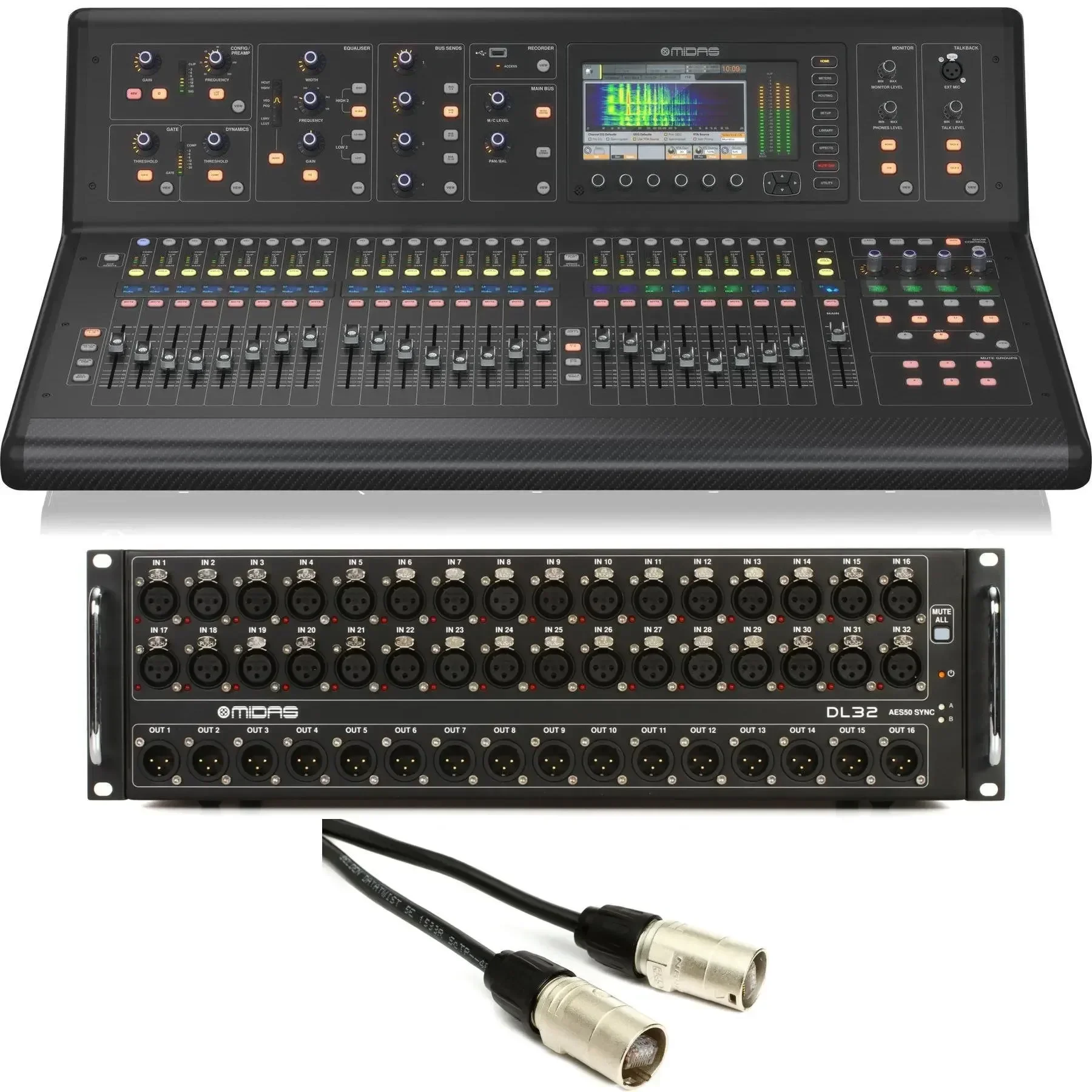 ЗИМНЯЯ СКИДКА НА 100% СКИДКУ Midas M32 Live Digital Mixer 2024 + сценический блок DL32 сетевой кабель