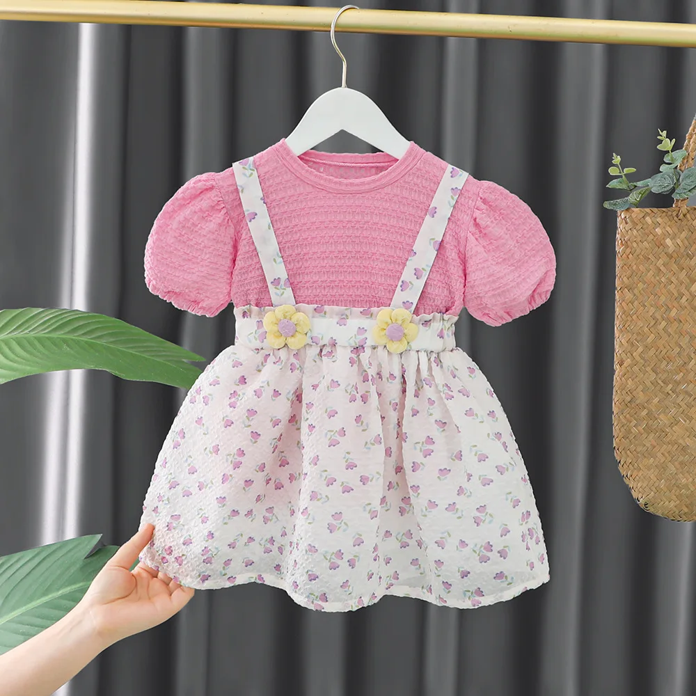 Girls Dress Clothes Sets Summer Children Fashion T-shirts Overall Dresses 2pcs Party Suit For Baby 1-5 Years Kids Costume Outfit
Girls Dress Clothes Sets Summer Children Fashion T-shirts Overall Dresses 2pcs Party Suit For Baby 1-5 Years Kids Costume Outfit