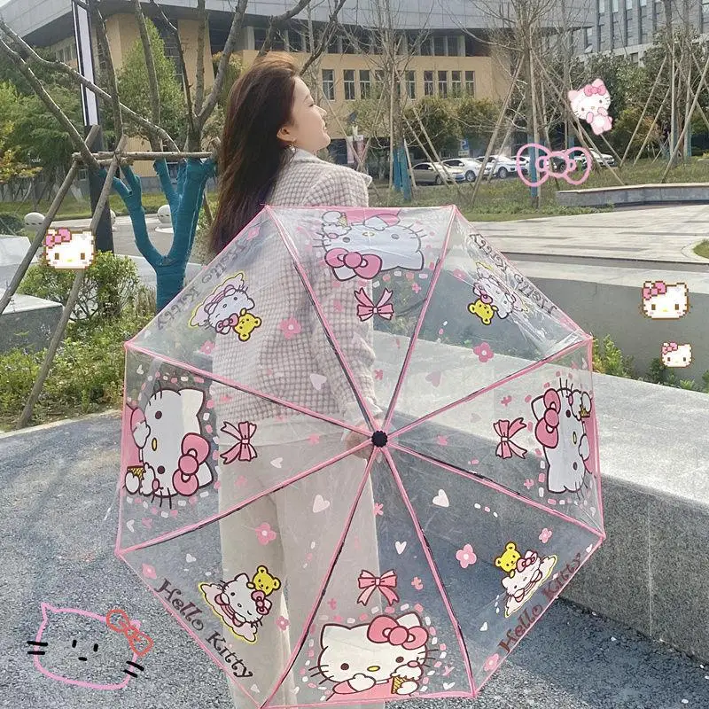 Sanrioed Hello Kitty Automatic Umbrella Anime Melody Kuromi Cinnamoroll Umbrella Transparent Folding Portable Rain Accessories
Sanrioed Hello Kitty Automatic Umbrella Anime Melody Kuromi Cinnamoroll Umbrella Transparent Folding Portable Rain Accessories