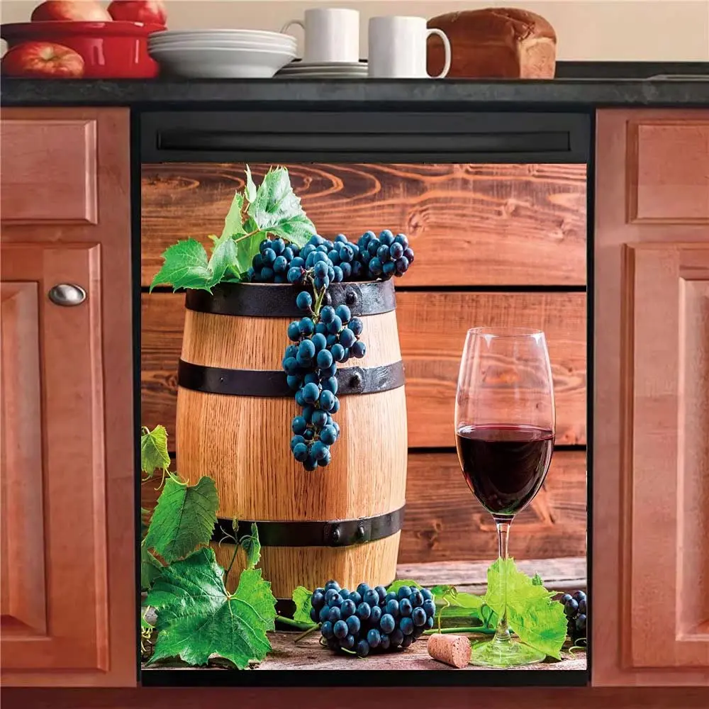 Wine Sticker Dishwasher Magnetic Kitchen Decor, Country Grape Refrigerator Door Magnet Panels Cover,Winery Fridge Decals Home Ap
Wine Sticker Dishwasher Magnetic Kitchen Decor, Country Grape Refrigerator Door Magnet Panels Cover,Winery Fridge Decals Home Ap