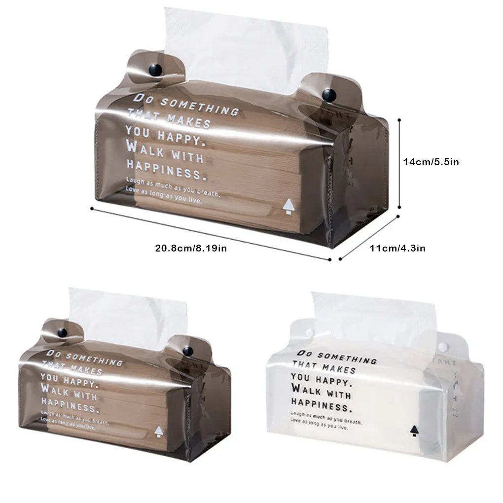 1PC Tissues Cover Transparent Visible Waterproof Snap Button Napkin Box Decoration Office Table Paper Towel Holder Dispenser
1PC Tissues Cover Transparent Visible Waterproof Snap Button Napkin Box Decoration Office Table Paper Towel Holder Dispenser