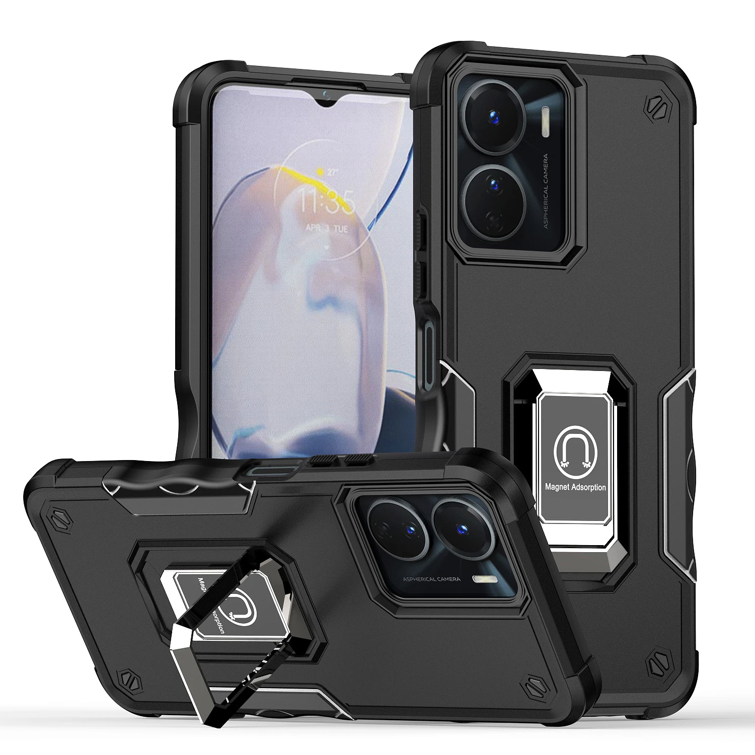 Luxury Case for Vivo Y16 Y22 Y22S Y35 5G 4G Car Magnetic Ring Holder Hard Shockproof Phone Cover Vivo Y91C Y76 Y76S Y33S Y17 Y21
Luxury Case for Vivo Y16 Y22 Y22S Y35 5G 4G Car Magnetic Ring Holder Hard Shockproof Phone Cover Vivo Y91C Y76 Y76S Y33S Y17 Y21
