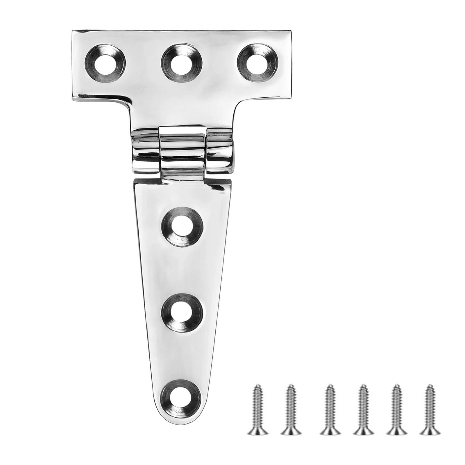 Marine Grade T Hinges, Stainless Steel Boat Hinges, 4 X 2 Inches,, Heavy Duty 316 Ss with Screws (1 PCS)
Marine Grade T Hinges, Stainless Steel Boat Hinges, 4 X 2 Inches,, Heavy Duty 316 Ss with Screws (1 PCS)