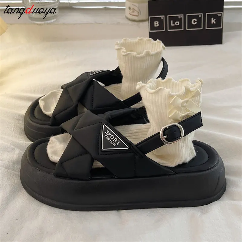 Sandals Women 2023 New Platform Sandals Summer Women Fashion PU Lightweight Buckle Sandals Platform Heel Sandals Sandalias Mujer
Sandals Women 2023 New Platform Sandals Summer Women Fashion PU Lightweight Buckle Sandals Platform Heel Sandals Sandalias Mujer