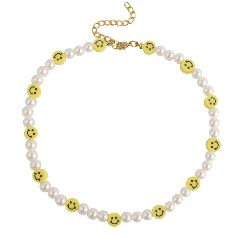 2022 New Pearl Fruit Love Eyes Flowers Smiling Face Soft Pottery Beaded Necklaces for Women Chain Necklace Jewlery Wholesale Set
2022 New Pearl Fruit Love Eyes Flowers Smiling Face Soft Pottery Beaded Necklaces for Women Chain Necklace Jewlery Wholesale Set