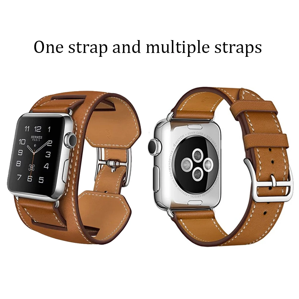 Strap for apple watch band 44mm 40mm 38MM 42mm Genuine leather wristband belt bracelet watchband iwatch serie 7 6 SE 5 4 3 Strap
Strap for apple watch band 44mm 40mm 38MM 42mm Genuine leather wristband belt bracelet watchband iwatch serie 7 6 SE 5 4 3 Strap