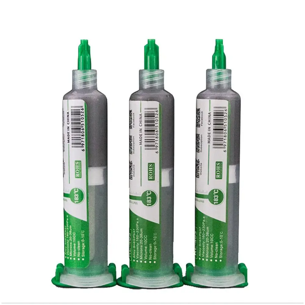 Прочная паяльная паста средней температуры 10cc SMD PCB Parts 63/37, ЦПУ Оловянное паяльное масло, гель, сварочный флюс 
Прочная паяльная паста средней температуры 10cc SMD PCB Parts 63/37, ЦПУ Оловянное паяльное масло, гель, сварочный флюс