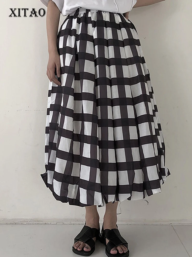 XITAO Plaid Casual Skirt Women Korea 2022 Autumn New Arrival Personality Fashion Loose All Match Elastic Waist Skirt ZY7562
XITAO Plaid Casual Skirt Women Korea 2022 Autumn New Arrival Personality Fashion Loose All Match Elastic Waist Skirt ZY7562