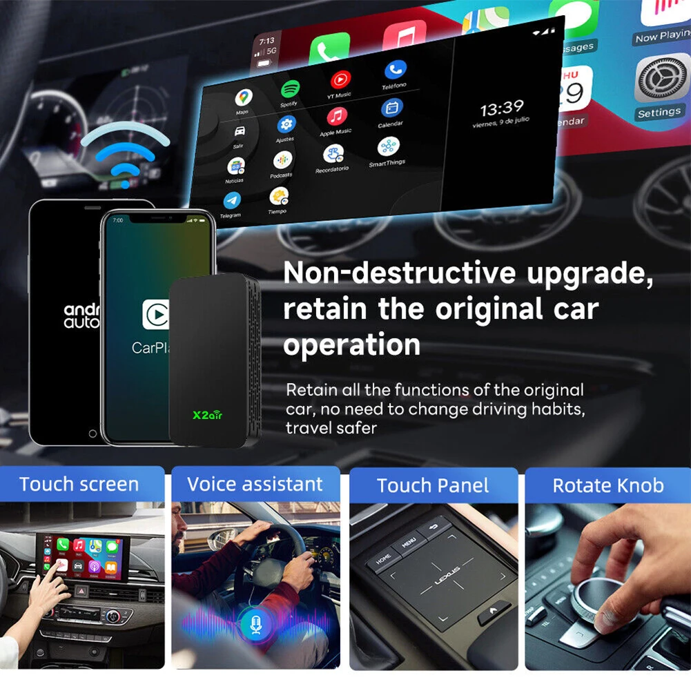 Wireless Car Adapter For Carplay 2air Wireless CarPlay Adapter AN Auto Dongle Multimedia Video Play Car Electronics Accessories
Wireless Car Adapter For Carplay 2air Wireless CarPlay Adapter AN Auto Dongle Multimedia Video Play Car Electronics Accessories