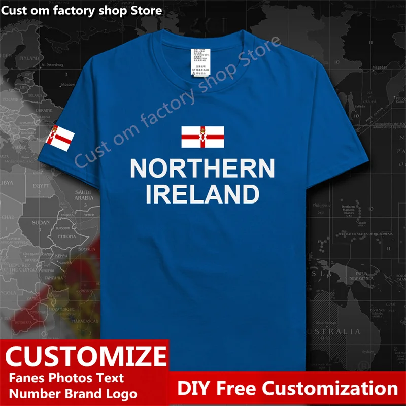 Northern Ireland Country T shirt Custom Jersey Fans DIY Name Number LOGO Tshirt High Street Fashion Hip Hop Loose Casual T-shirt
Northern Ireland Country T shirt Custom Jersey Fans DIY Name Number LOGO Tshirt High Street Fashion Hip Hop Loose Casual T-shirt
