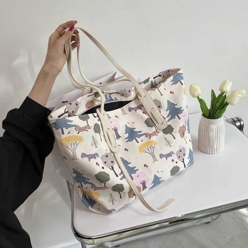 Shopper Women's Bag Vintage Tote Designer Handbags For Women Casual Cute Cartoon Large Capacity Woman PU Leather Shoulder Bags
Shopper Women's Bag Vintage Tote Designer Handbags For Women Casual Cute Cartoon Large Capacity Woman PU Leather Shoulder Bags