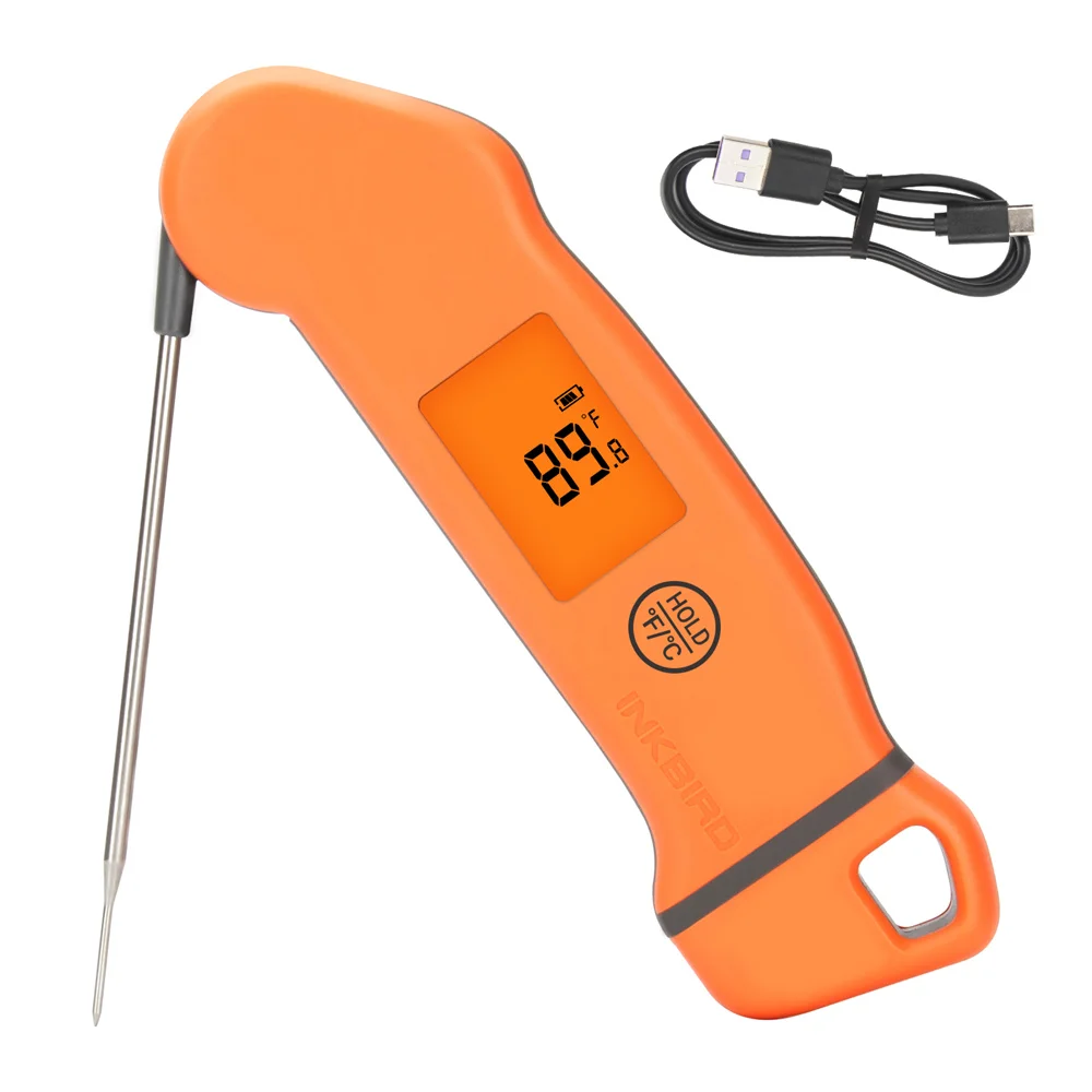 INKBIRD IHT-1S Waterproof Digital Meat Thermometer with Instant Read Cooking Food Thermometer for Grill BBQ Oven Candy&Baking
INKBIRD IHT-1S Waterproof Digital Meat Thermometer with Instant Read Cooking Food Thermometer for Grill BBQ Oven Candy&Baking