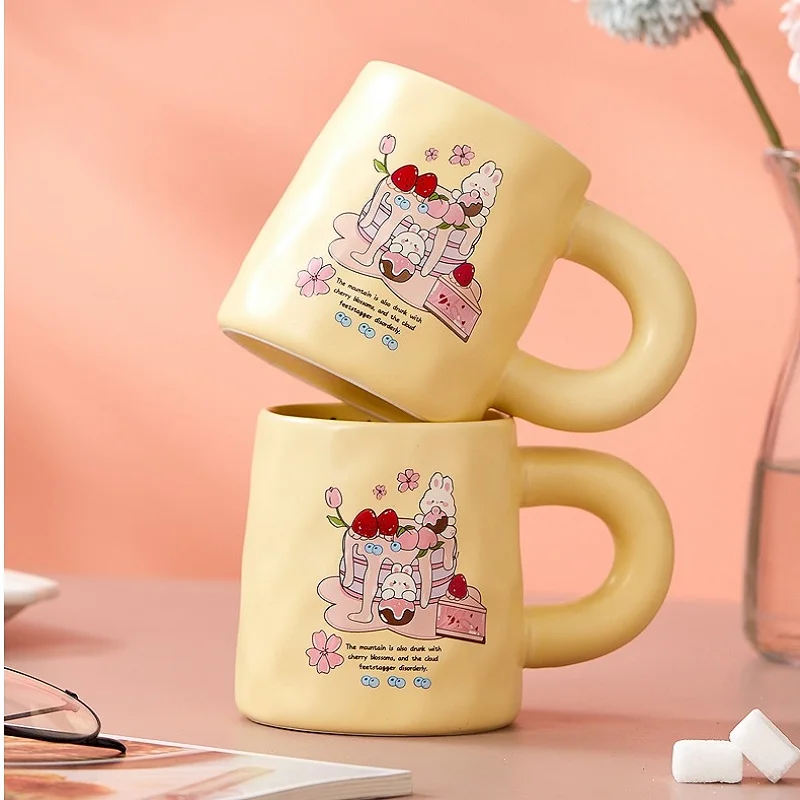 Ceramic Mugs Coffee Cups Creative Cartoon Milk Tea Cup ins korean style Oatmeal Breakfast Mug Drinkware Kitchen
Ceramic Mugs Coffee Cups Creative Cartoon Milk Tea Cup ins korean style Oatmeal Breakfast Mug Drinkware Kitchen