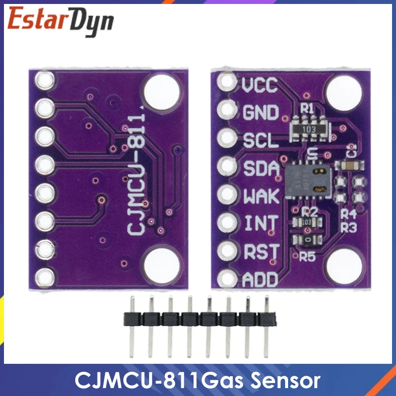 Gas Sensor Carbon Dioxide Detection Sensor Module CCS811 CO2 eCO2 TVOC Air Quality Detecting I2C Output CJMCU-811
Gas Sensor Carbon Dioxide Detection Sensor Module CCS811 CO2 eCO2 TVOC Air Quality Detecting I2C Output CJMCU-811