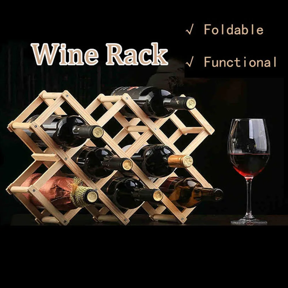 Kitchen Wood Stand Free Standing Countertop Tabletop Wooden Wine Rack Storage Shelf Folding Bottle Holder
Kitchen Wood Stand Free Standing Countertop Tabletop Wooden Wine Rack Storage Shelf Folding Bottle Holder