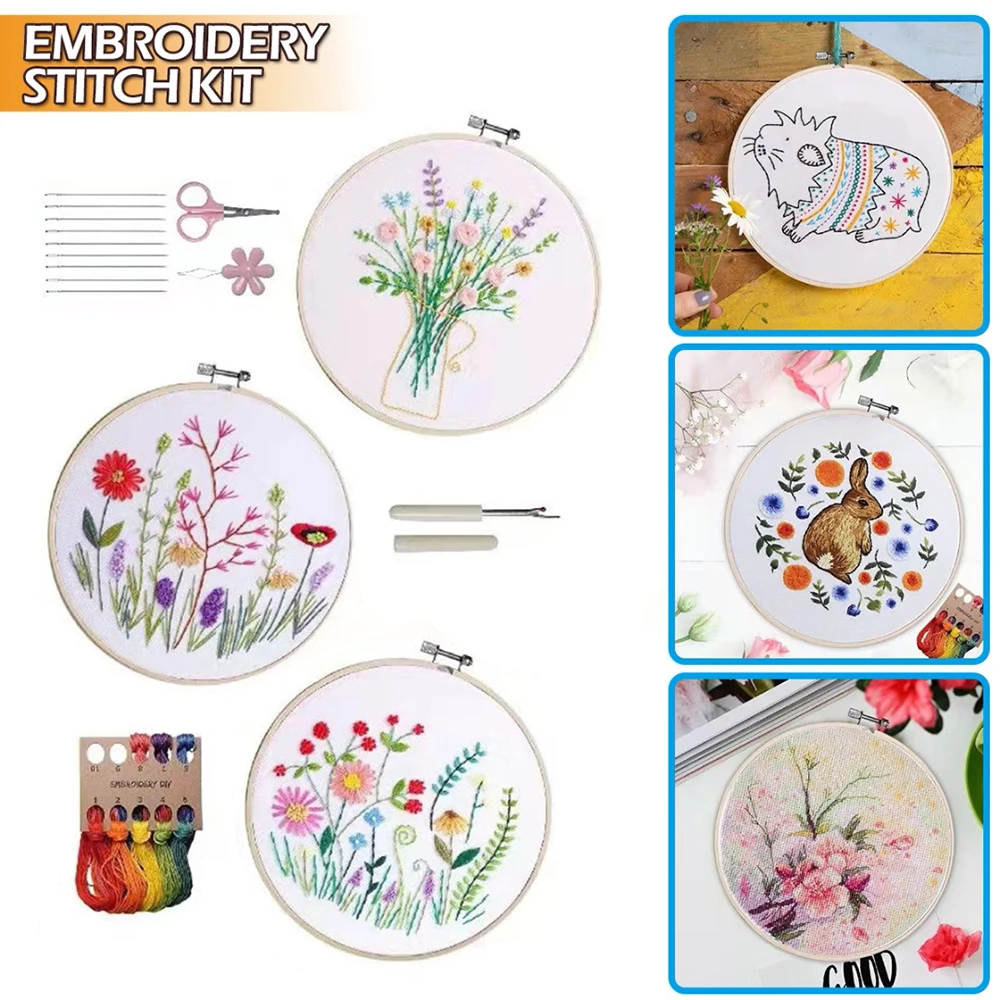 Stamped Embroidery Clothes Kit Beginners DIY Cross Stitch 1 Embroidery Hoop Round Cross Stitch Kit Sewing Craft Kit
Stamped Embroidery Clothes Kit Beginners DIY Cross Stitch 1 Embroidery Hoop Round Cross Stitch Kit Sewing Craft Kit